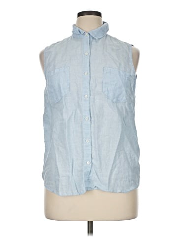 Saks Fifth Avenue Sleeveless Button-Down Shirt (view 1)
