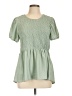 Meraki Green Short Sleeve Blouse Size L - photo 1