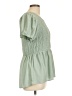 Meraki Green Short Sleeve Blouse Size L - photo 4