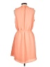 Apt. 9 Solid Orange Casual Dress Size L - photo 2