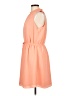 Apt. 9 Solid Orange Casual Dress Size L - photo 5