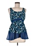 Lucca Couture 100% Polyester Blue Sleeveless Blouse Size M - photo 1