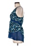 Lucca Couture 100% Polyester Blue Sleeveless Blouse Size M - photo 5