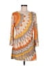 Alfani Tie-dye Orange Casual Dress Size M - photo 1