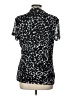DKNY Animal Print Black Short Sleeve Blouse Size L - photo 2