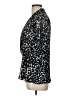 DKNY Animal Print Black Short Sleeve Blouse Size L - photo 5