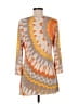 Alfani Tie-dye Orange Casual Dress Size M - photo 2