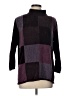 Assorted Brands 100% Acrylic Color Block Purple Turtleneck Sweater Size L - photo 1