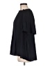 Ann Taylor 100% Polyester Black Short Sleeve Blouse Size M (tall) - photo 5
