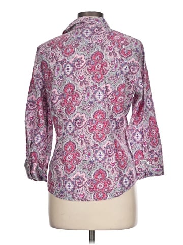 Talbots 3/4 Sleeve Button-Down Shirt (view 2)