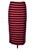 Sanctuary Stripes Red Casual Skirt Size L - photo 1