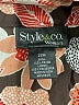 Style&Co 100% Polyester Floral Brown Short Sleeve Blouse Size 22 - photo 7