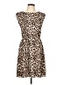 Alice + Olivia Animal Print Brown Cocktail Dress Size L - photo 1