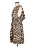 Alice + Olivia Animal Print Brown Cocktail Dress Size L - photo 5