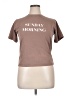 DAZY Brown Short Sleeve Top Size XL - photo 1