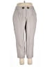 Calvin Klein Solid Gray Linen Pants Size 16 - photo 1