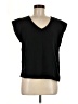 Three Dots 100% Cotton Black Short Sleeve Top Size M - photo 1