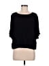 Ann Taylor LOFT 100% Rayon Black Short Sleeve Top Size M - photo 1
