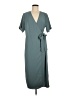 Universal Standard 100% Polyester Solid Teal Casual Dress Size 6 - 8 - photo 1