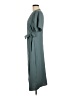 Universal Standard 100% Polyester Solid Teal Casual Dress Size 6 - 8 - photo 5
