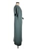 Universal Standard 100% Polyester Solid Teal Casual Dress Size 6 - 8 - photo 4