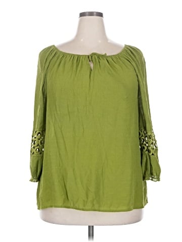Cato 3/4 Sleeve Blouse (view 1)