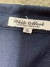 White Mark 100% Polyester Blue 3/4 Sleeve Blouse Size XL - photo 7