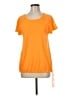 Danskin Now 100% Polyester Orange Short Sleeve Top Size M - photo 1
