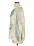 Rose + Olive 100% Polyester Green 3/4 Sleeve Blouse Size L - photo 5
