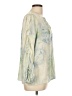 Rose + Olive 100% Polyester Green 3/4 Sleeve Blouse Size L - photo 4