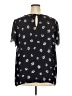Collective Concepts 100% Polyester Black Short Sleeve Top Size 2X - photo 2