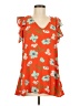 143 story 100% Polyester Orange Kimono Size M - photo 1