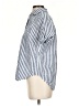 J.Crew 100% Linen Stripes Blue Short Sleeve Blouse Size XXS - photo 5