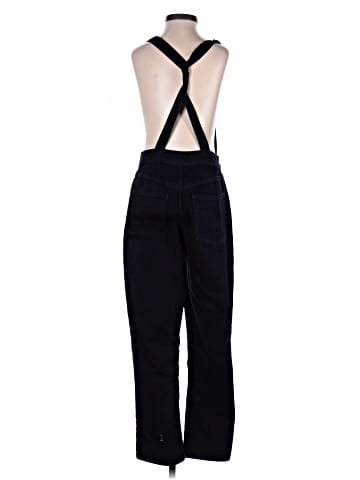 Madewell Cali Demi-Boot Overalls in Black Frost (view 2)