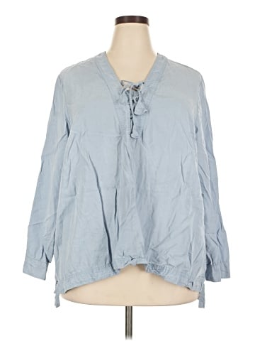 J.Jill 3/4 Sleeve Button-Down Shirt (view 1)