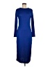Stylewe Solid Blue Casual Dress Size M - photo 1
