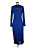 Stylewe Solid Blue Casual Dress Size M - photo 2
