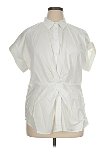 Lauren by Ralph Lauren Short Sleeve Blouse (view 1)