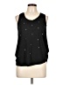 Chloe K Black Sleeveless Blouse Size L - photo 1