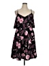 Unbranded Floral Black Casual Dress Size XL - photo 1