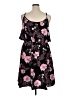 Unbranded Floral Black Casual Dress Size XL - photo 2
