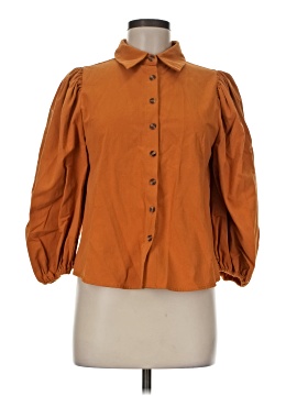 Forever 21 3/4 Sleeve Button Down Shirt