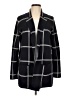 Ann Taylor LOFT 100% Cotton Plaid Black Coat Size L - photo 1