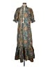 Shein Paisley Blue Casual Dress Size 6 - photo 1