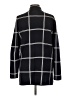 Ann Taylor LOFT 100% Cotton Plaid Black Coat Size L - photo 2