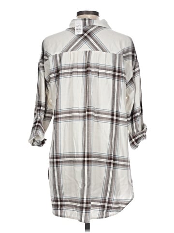 Ann Taylor LOFT 3/4 Sleeve Button-Down Shirt (view 2)