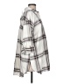 Ann Taylor LOFT 100% Cotton Plaid Silver 3/4 Sleeve Button-Down Shirt Size L - photo 4