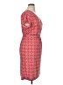 Max Studio Print Red Casual Dress Size XL - photo 4