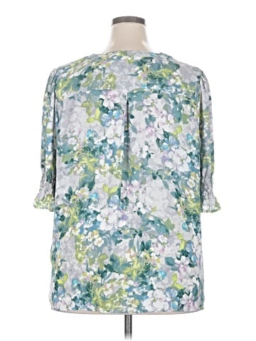 Jones & Co 3/4 Sleeve Blouse (view 2)