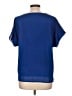 DKNY 100% Polyester Blue Short Sleeve Blouse Size L - photo 2